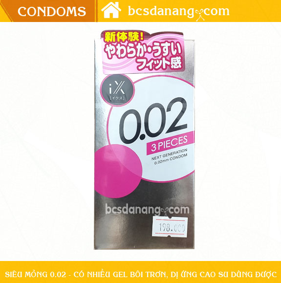 Bao Cao Su Jex IX 0.02 Siêu Mỏng 3 Cái - Shop Bao Cao Su Đà Nẵng
