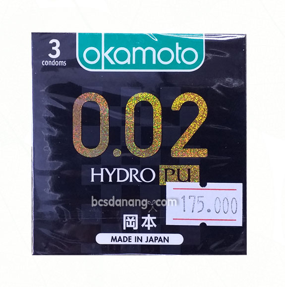 Bao Cao Su Siêu Mỏng Okamoto 0.02 HYDRO PU