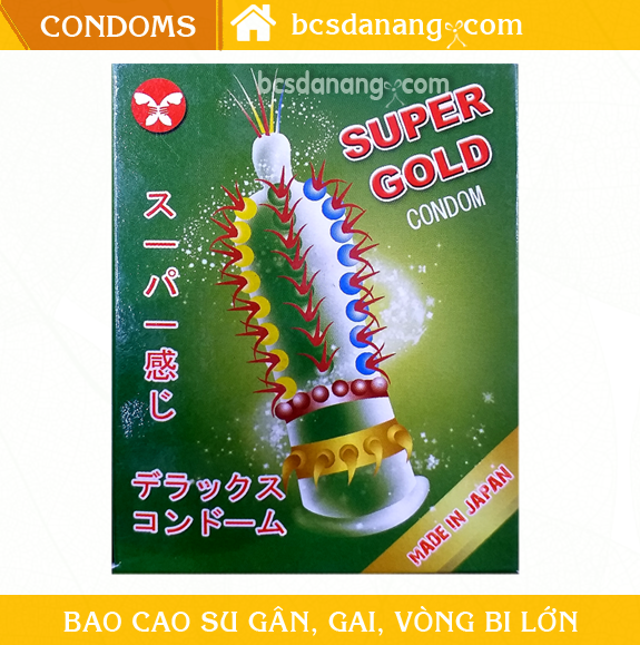Bao Cao Su Gân Gai Super Gold - Shop BCS Đà Nẵng