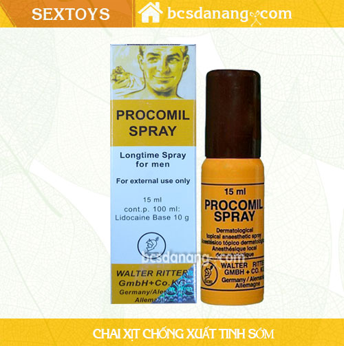 Chai Xịt PROCOMIL Kéo Dài Thời Gian Quan Hệ - Shop BCS Đà Nẵng