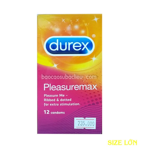 Bao Cao Su Nhiều Điểm Nỗi Durex Pleasuremax 12s - Shop Bao Cao Su Đà Nẵng