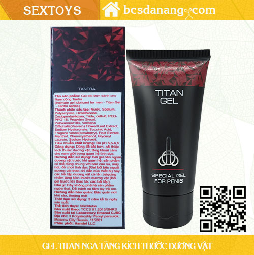 Gel Titan Tăng Kích Thước Dương Vật - Shop Bao cao su Đà Nẵng