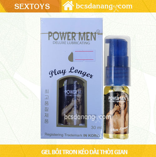 Gel Bôi Trơn Kéo Dài Thời Gian Quan Hệ - Power Men Play Longer - Shop Bao Cao Su Đà Nẵng