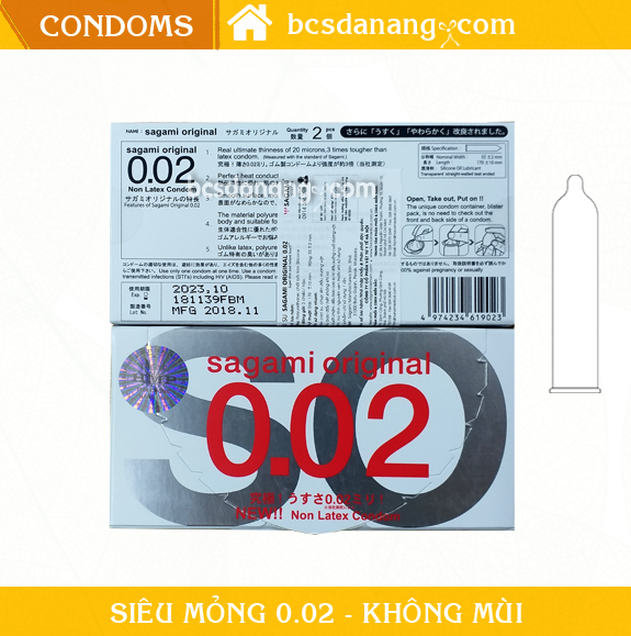 Bao Cao Su Siêu Mỏng Sagami 0.02