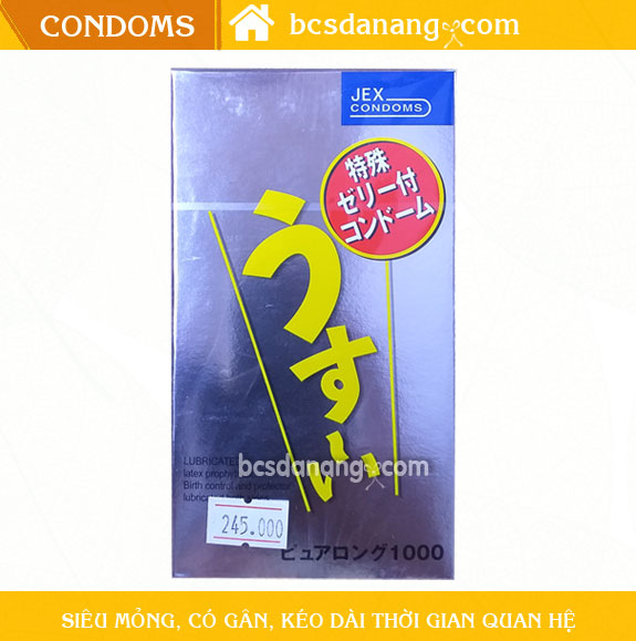 Bao Cao Su Kéo Dài Thời Gian Jex Usui Pure long 12 Cái